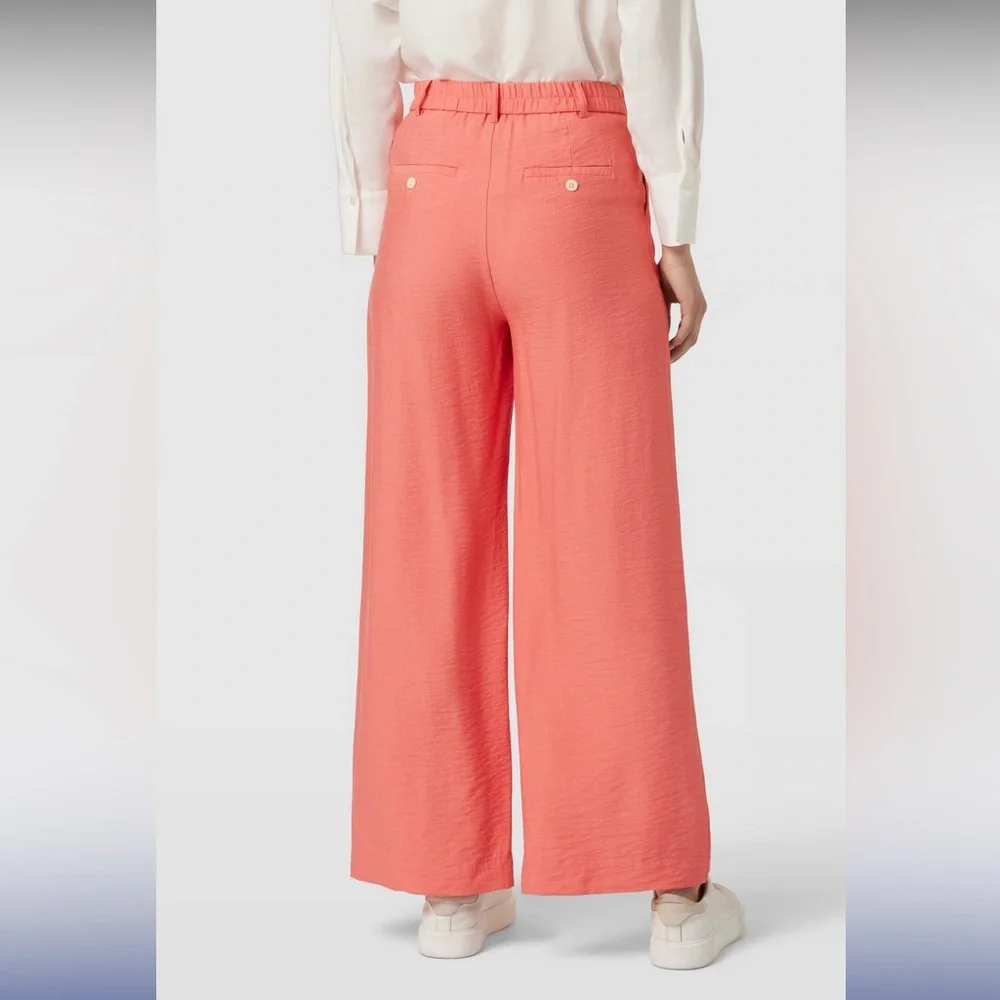 Part Two Sibille Wide-Leg Coral Pants in Porcelain Rose - Picture 4 of 15